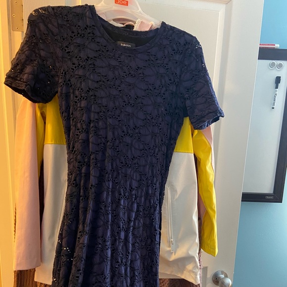 Bodycon Lace Dress, Dark Navy - Picture 3 of 4